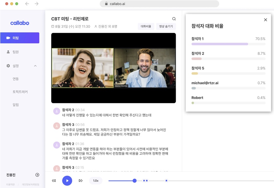 '콜라보' 솔루션 활용 예 (사진=리턴제로)