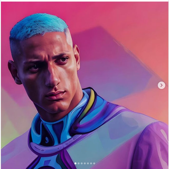 렌사로 만든 브라질 축구선수 히샤를리송의 아바타 (사진=렌사)