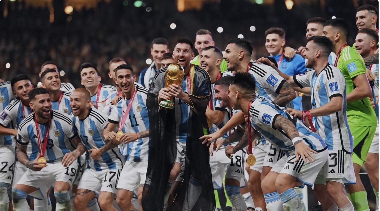 카타르월드컵 우승을 차지한 아르헨티나 대표팀 (사진=FIFA 블로그)