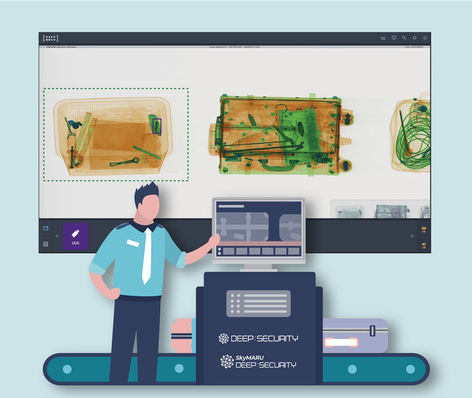 엑스레이 영상 자동판독 솔루션 '딥시큐리티'  (사진=딥노이드)