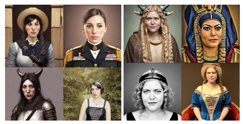 AI 타임머신이 생성한 이미지 (사진=마이헤리티지)