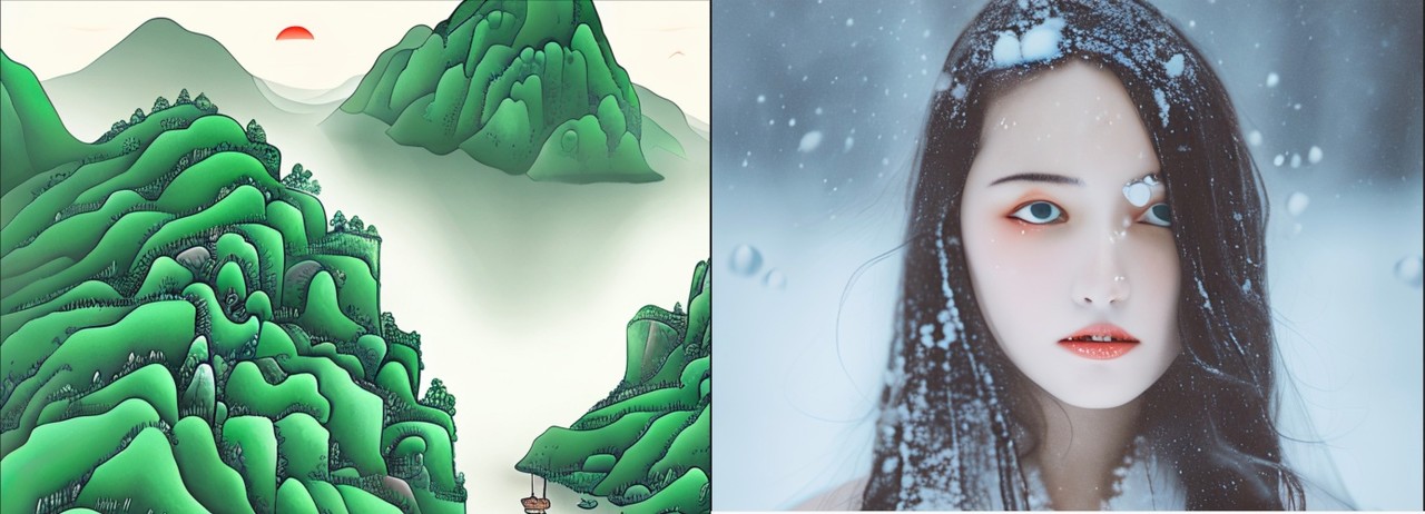 바이두의 이미지 생성 AI 플랫폼 '웬신 이지'에서 만들어낸 이미지 (사진=웬신 이지)