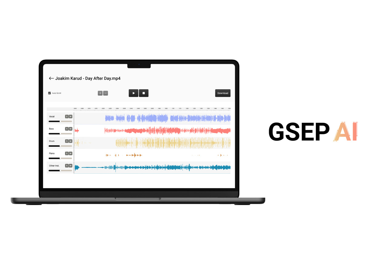 AI 음원 분리 기술인 GSEP (사진=가우디오랩)