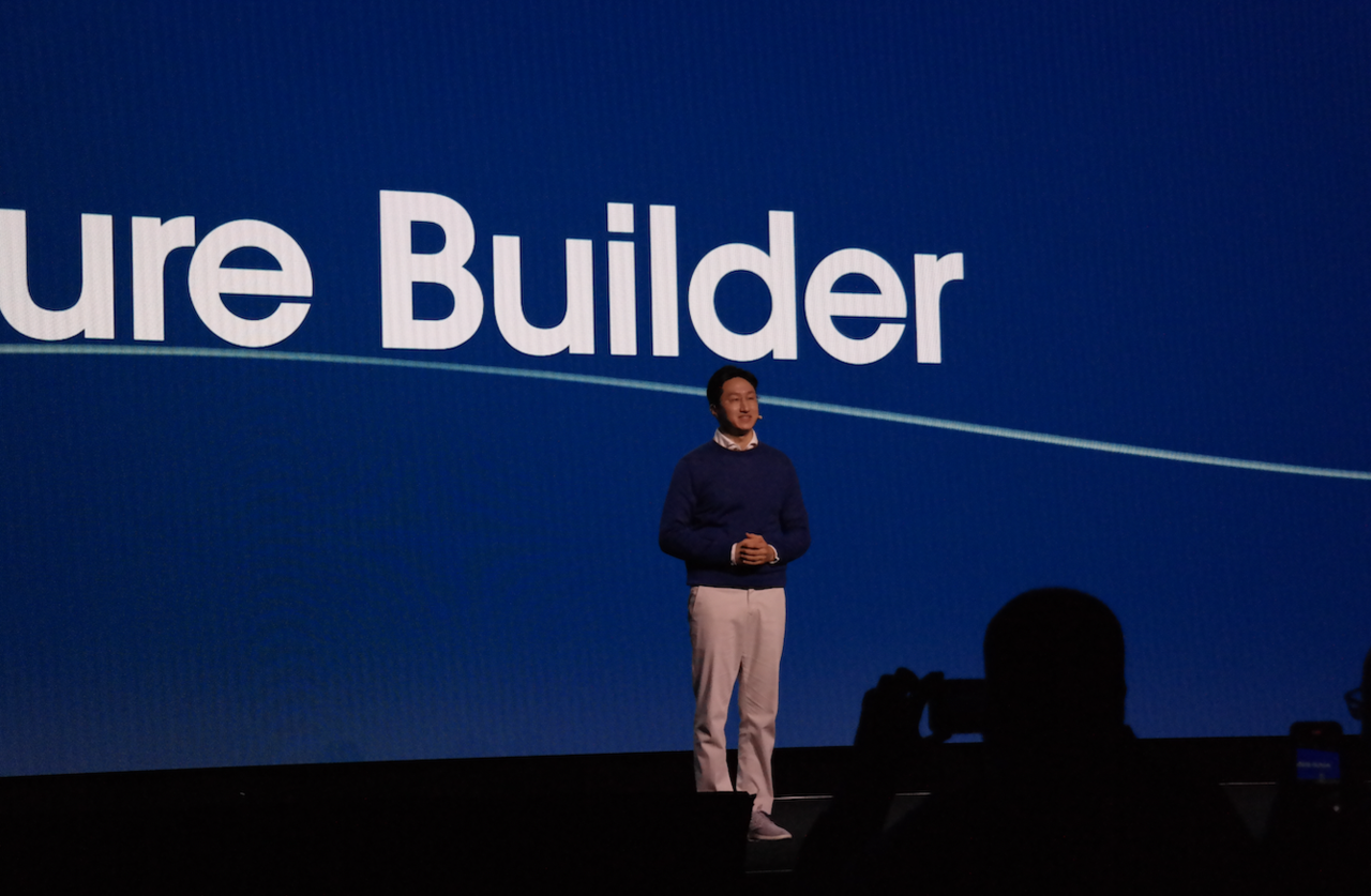 정기선 HD현대 사장이 기조발언을 펼치고 있다.