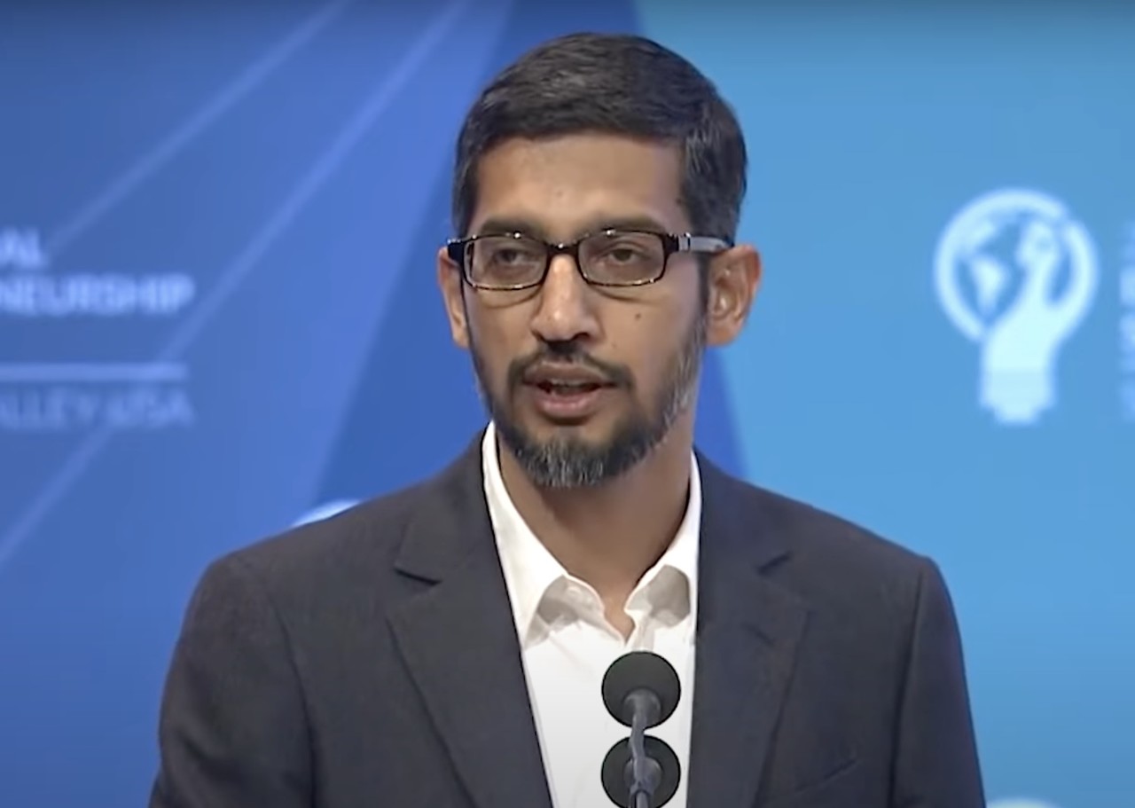 순다르 피차이 구글 & 알파벳 CEO(사진=유튜브 캡처)