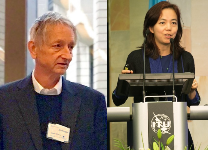 제프리 힌튼 토론토대 교수(왼쪽)와 리 페이페이 미 스탠포드대 교수(사진=위키피디아)