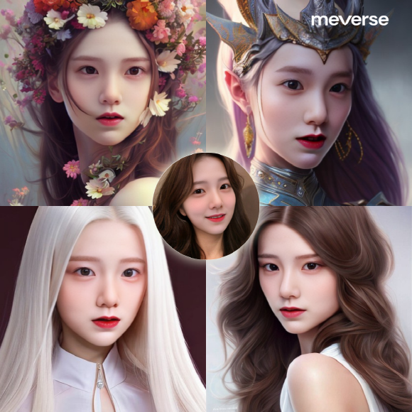 '미버스'로 다양한 콘셉트에 맞춰 생성한 아바타 (사진=라이언로켓)