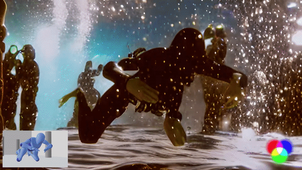 젠-1이 3D 모델 입력(왼쪽 아래)에서 생성한 예제 비디오 (사진=런웨이)(사진=런웨이)