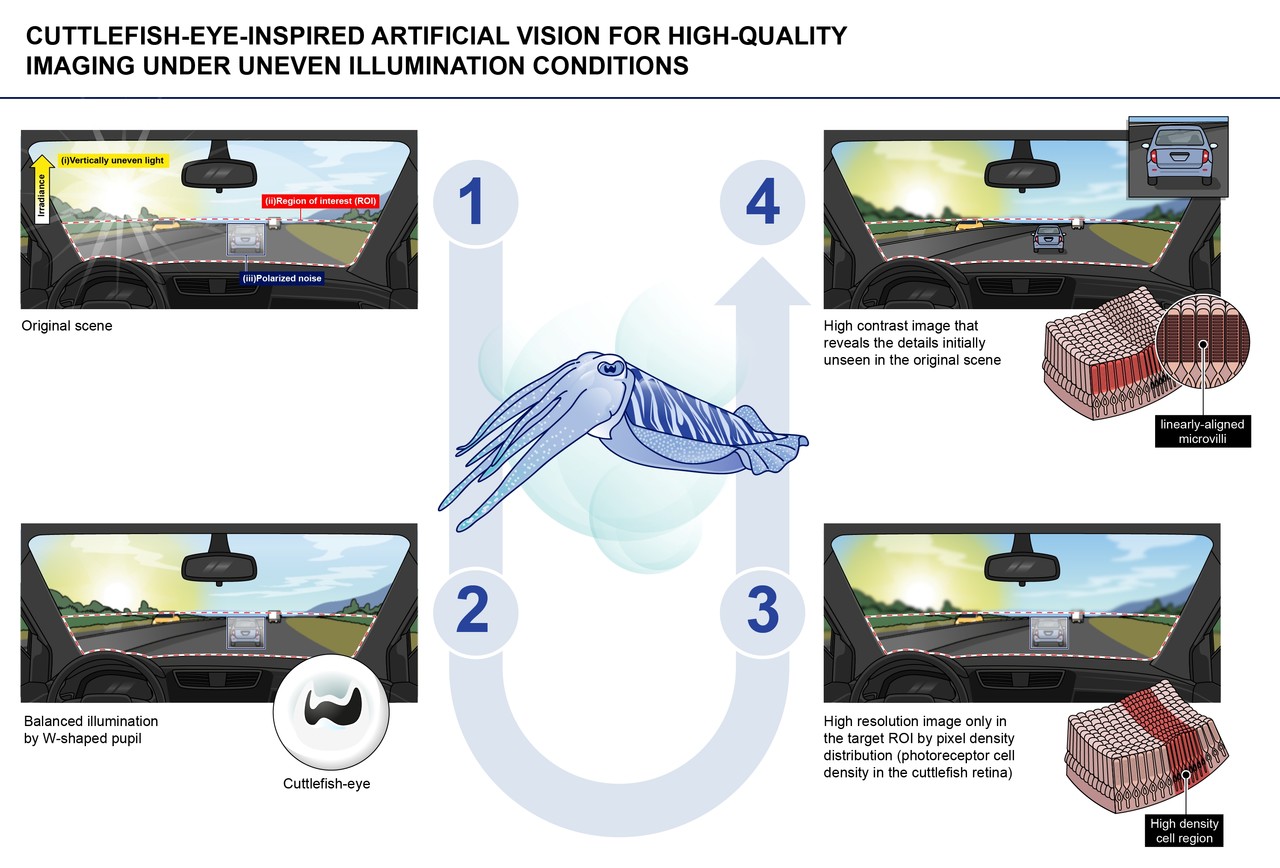 W자형 동공을 가진 광학 카메라의 활용 예시. (사진=광주과학기술원)