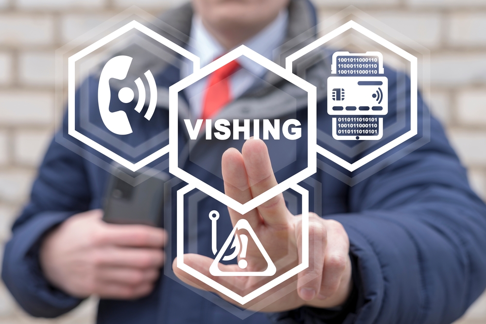 Vishing refers to a fraudulent technique (Voice + phishing) that mimics a voice. (Photo = Shutterstock)