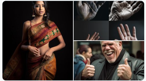 다섯손가락을 정확하게 생성한 미드저니 v5 (사진=미드저니)