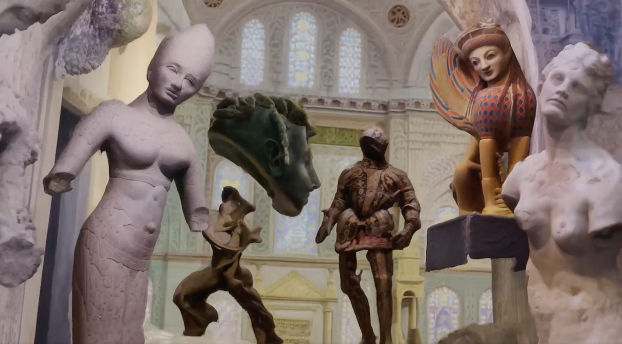 Little Martians–A Brief History of Consciousness in the Simulation (Vanessa Rosa)  (사진=엔비디아 AI 아트 갤러리)