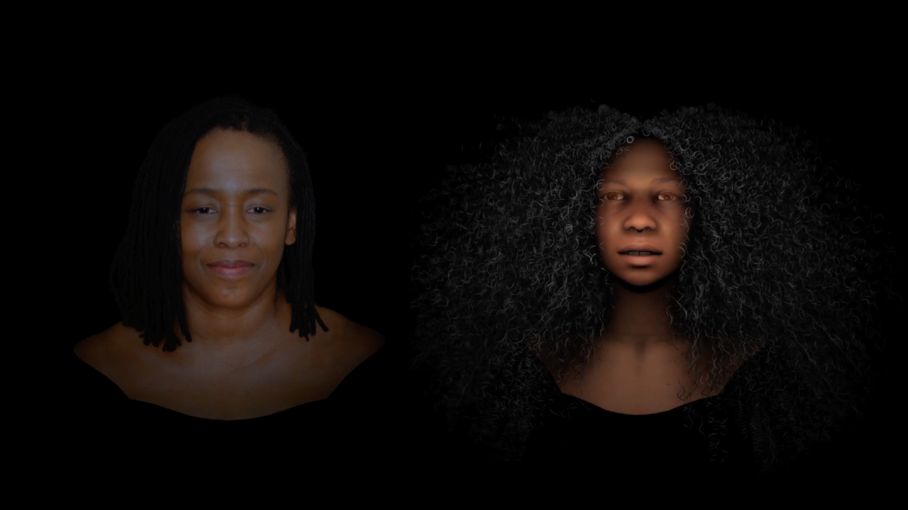 Conversations with Not the Only One: March 2021 (Stephanie Dinkins) (사진=엔비디아 AI 아트 갤러리)