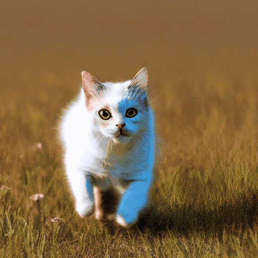 생성 동영상 '초원을 달리는 고양이' (사진=픽스아트)