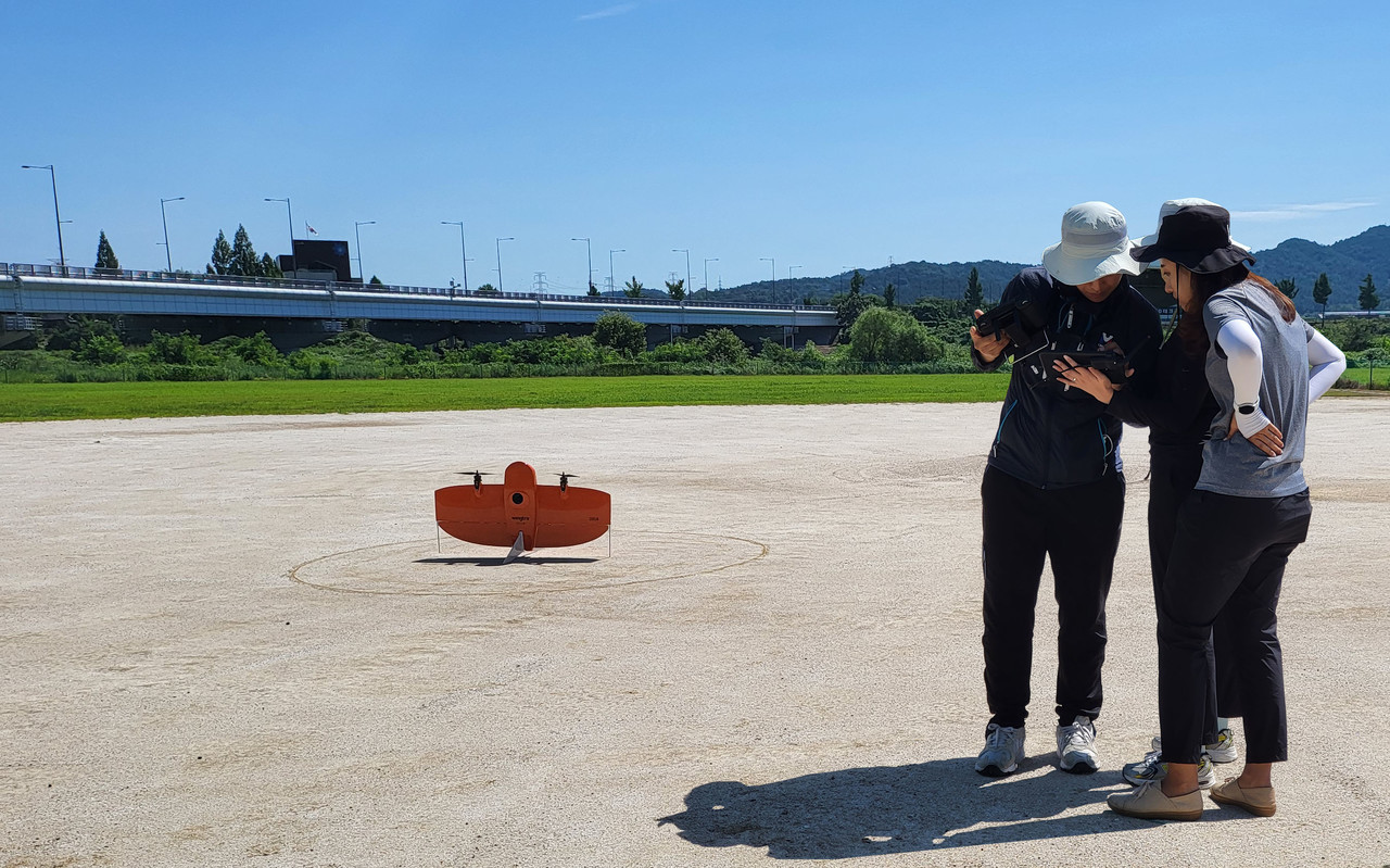 정밀 측량용 드론의 모습. (사진=광주시)