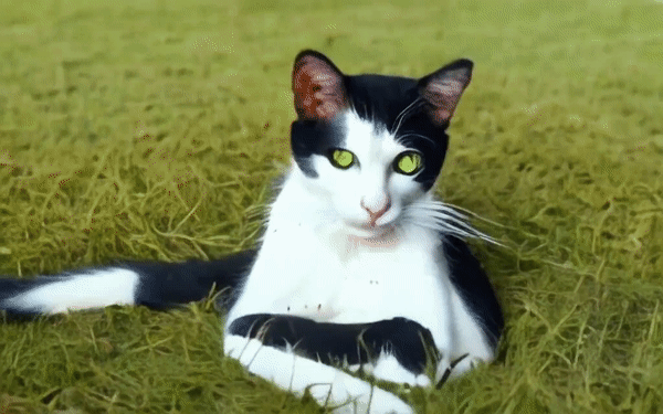 Video generated by VideoLDM using original cat image (Picture=Nvidia)