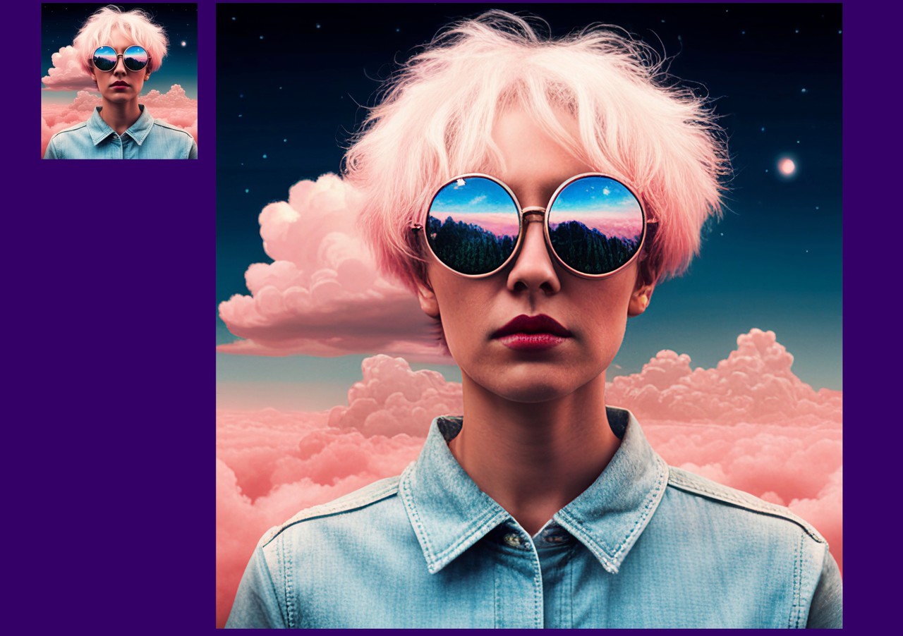 512x512 이미지(왼쪽)를 4배로 업스케일링한 이미지(사진=스태빌리티AI)