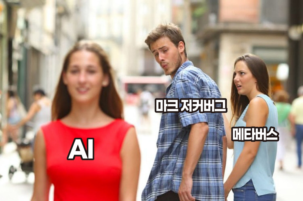 메타의 현 상황을 빗댄 인터넷 밈 
