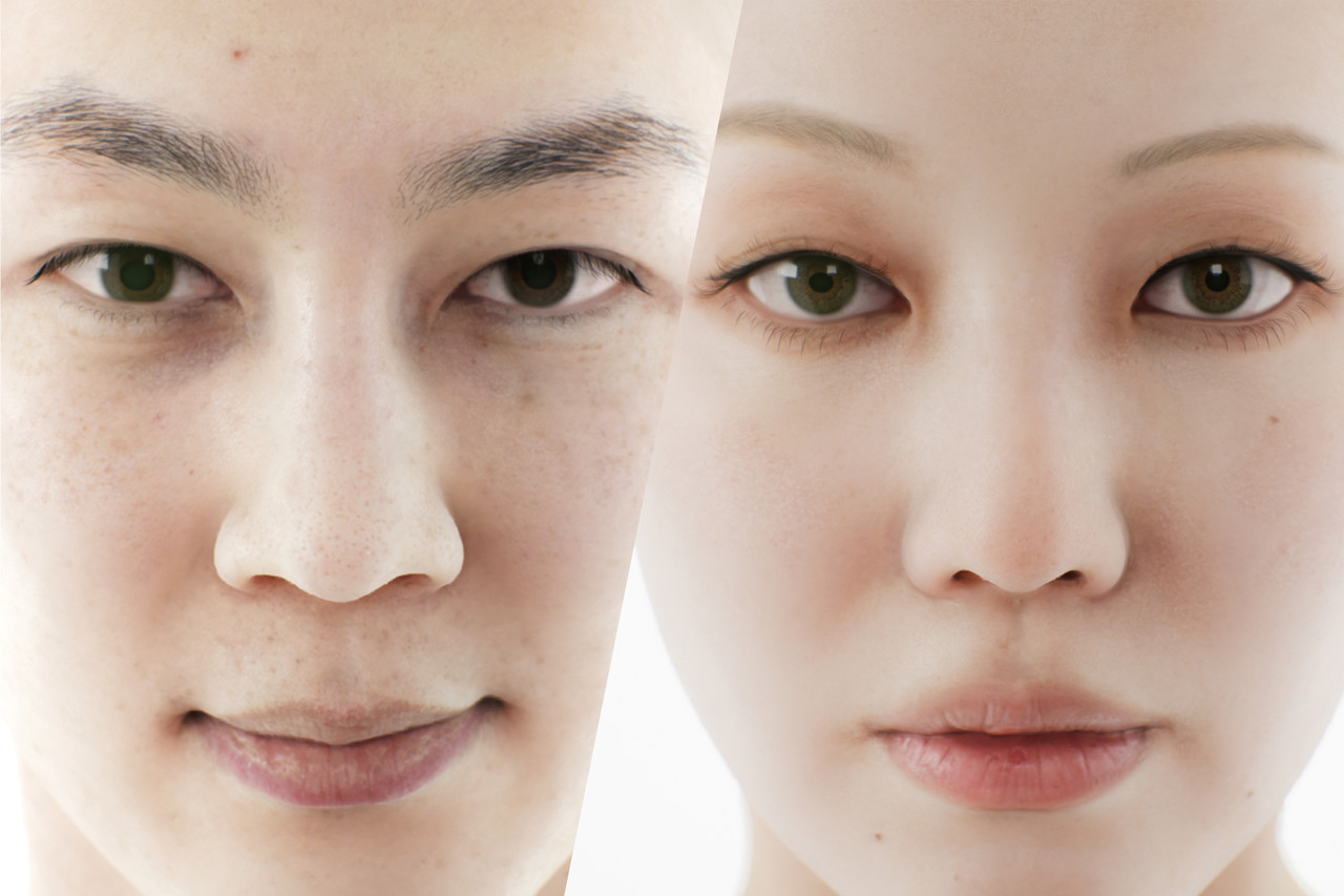 '미러'로 생성한 한국인 얼굴 (사진=브릴라)