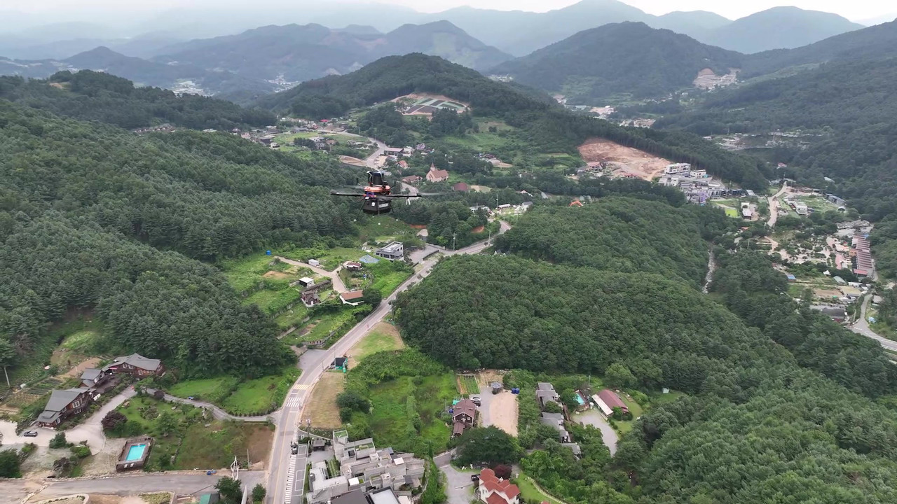 파블로항공이 지난해 7월부터 1000회 이상 드론 배송 테스트를 펼친 가평 지역 (사진=파블로항공)