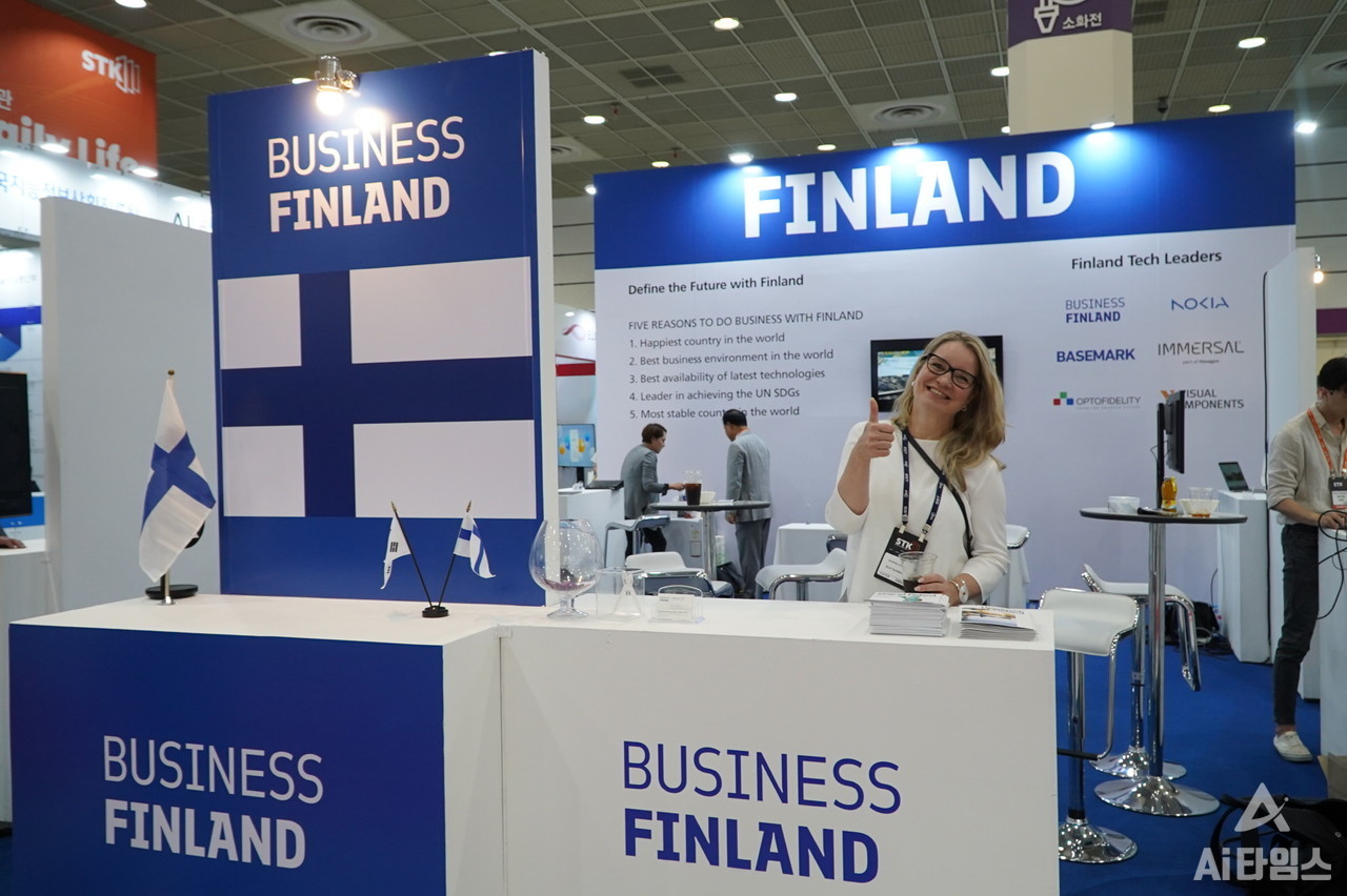 행사 주빈국으로 참가한 핀란드 부스 (사진=조예주 기자  joyejuoffice@aitimes.com)
