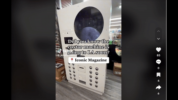 코-스타가 만든 운세 기계(출처=@_simplyrebecca의 틱톡)