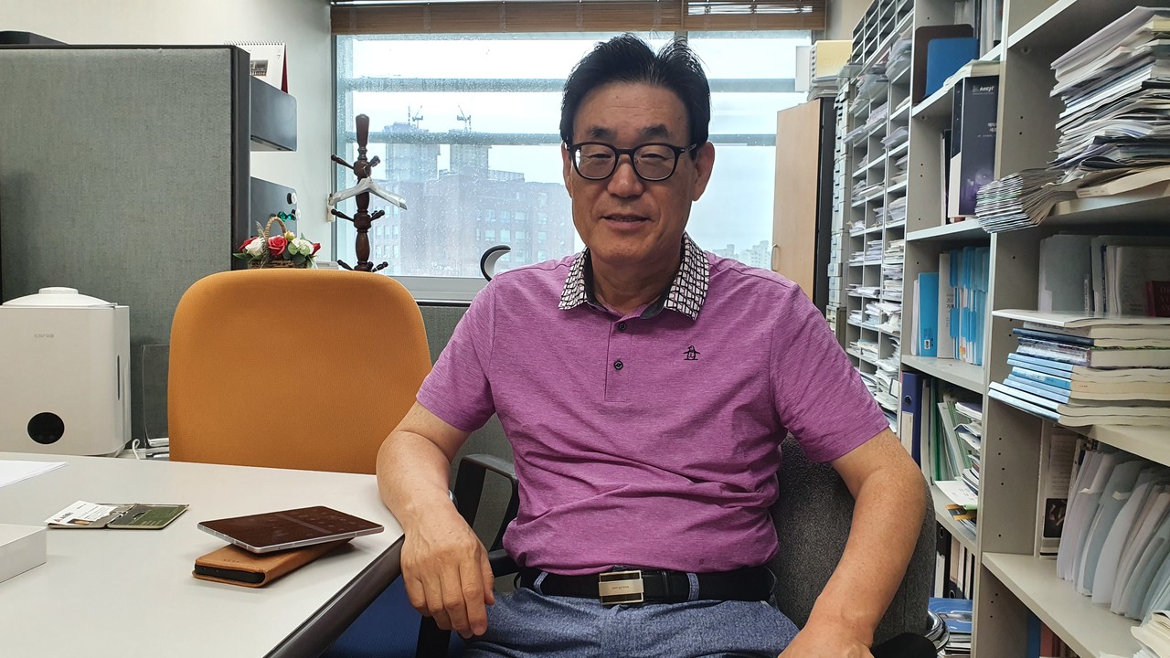 류제하 인지텍 대표가 향후 계획을 설명하고 있다.