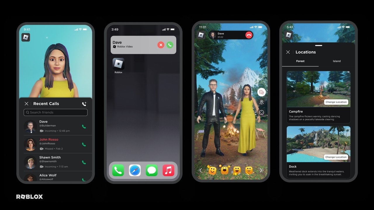 아바타로 통화하는 '로블록스 커넥트' (사진=로블록스)