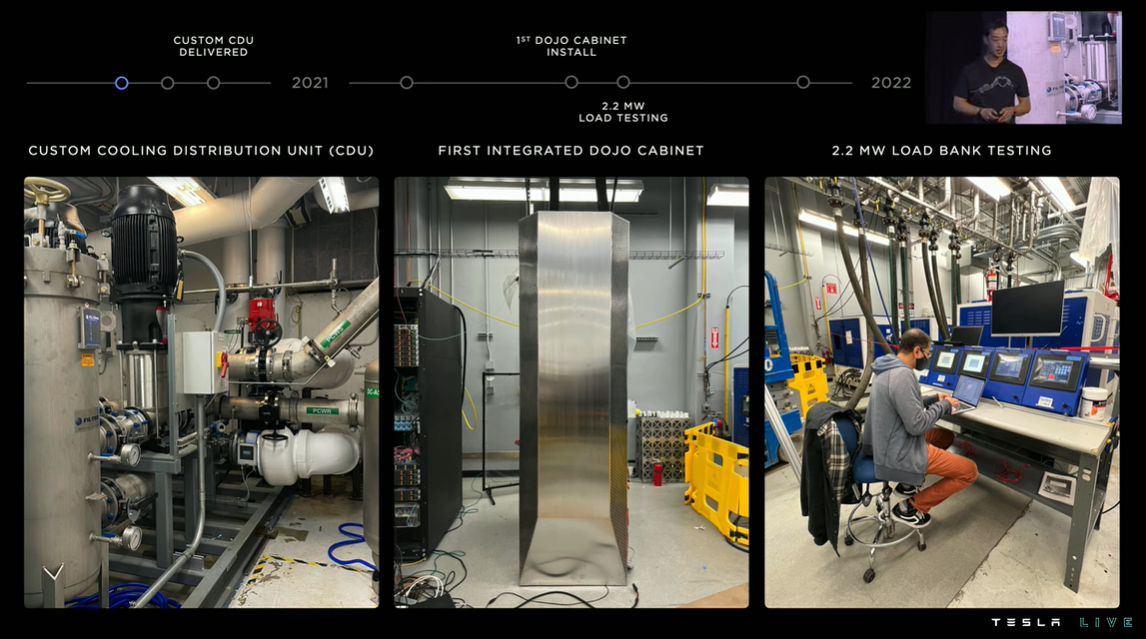 테슬라가 지난해 공개한 '도조' 구축 장면 (사진=테슬라) 