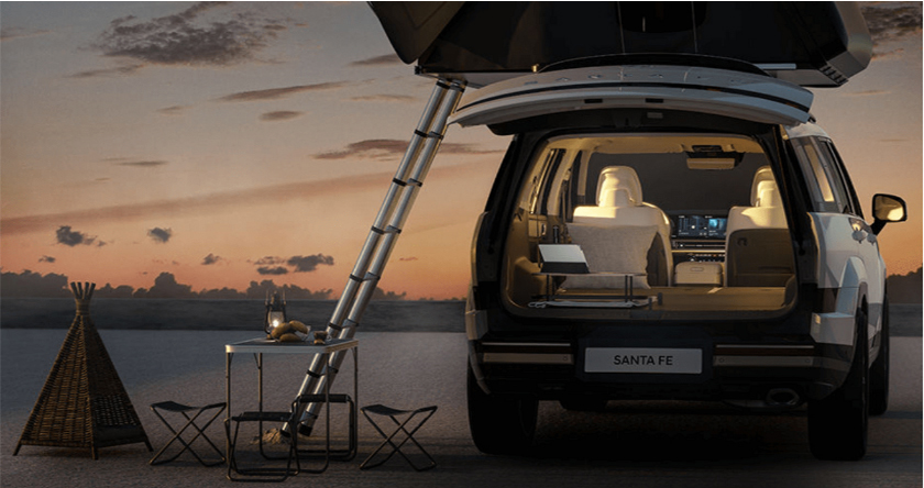 디올 뉴 산타페 외부 (사진=지니뮤직) 