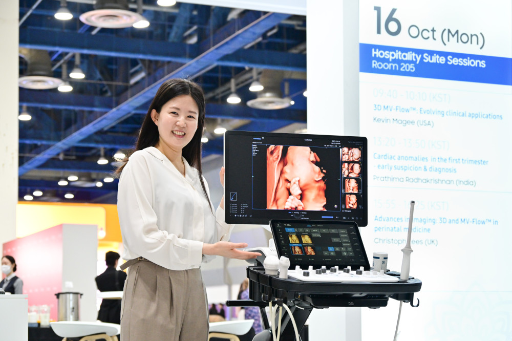 삼성메디슨이 ISUOG에서 선보인 '헤라 W10 엘리트' (사진=삼성)