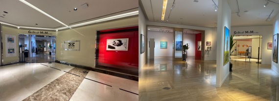 신라면세점 제주점 1층 갤러리몸 오프라인 전시장 (사진=올림플래닛)