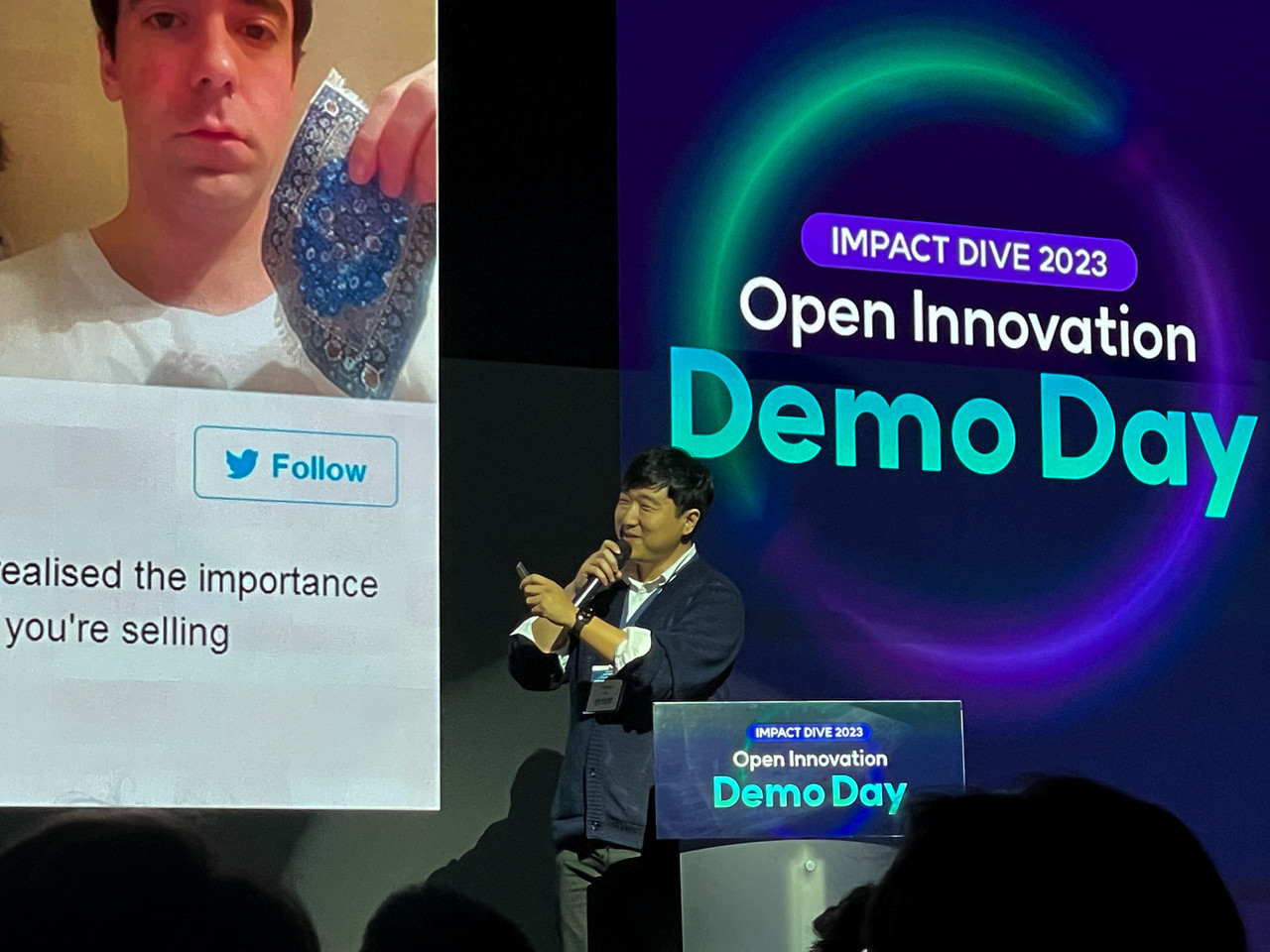 반성훈 리콘랩스 대표가 발표를 진행하고 있다. (사진=리콘랩스)