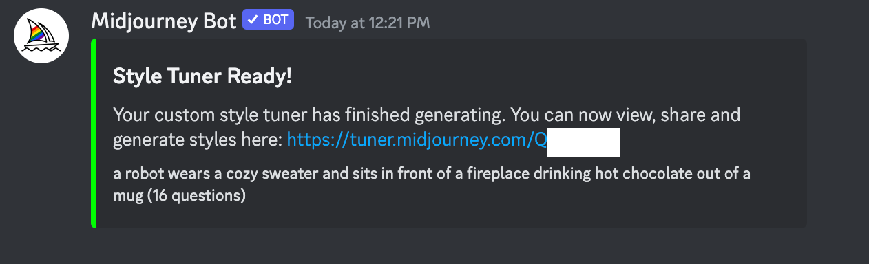 스타일 튜너 설정 완료 (사진=미드저니)