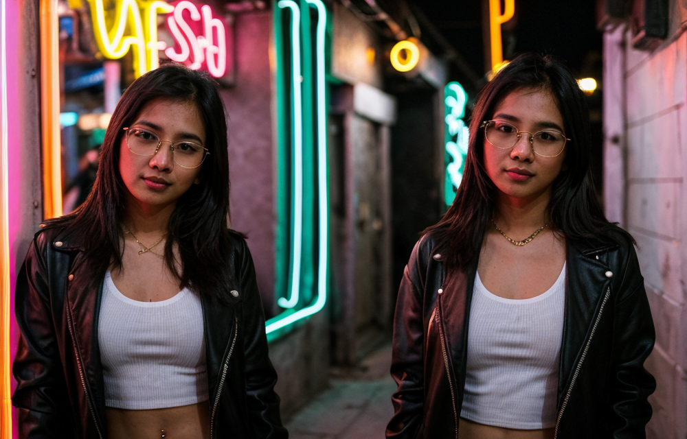 인물이 두 명으로 늘어나는 오류 예시 (사진=스냅바이AI)