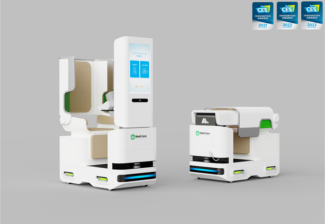 표준형과 접이식 상태의 메카봇 (사진=힐스로보틱스)