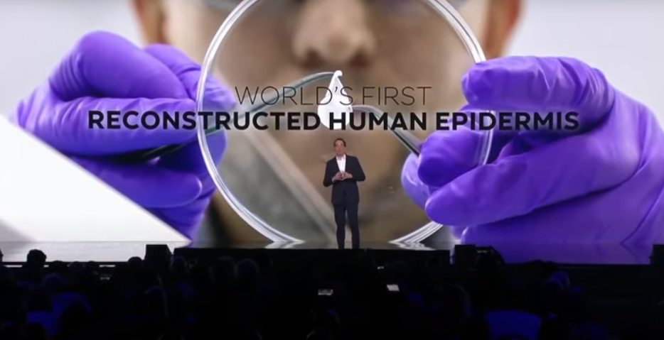 니콜라 히에로니무스 로레알 그룹 CEO가 기조연설을 펼치고 있다. (사진=로레알)