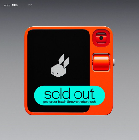 5만대 완판을 알리는 래빗의 트윗 (사진=X, Rabbit)