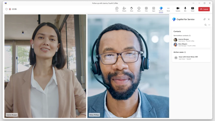 콜센터 직원이 서비스용 코파일럿을 활용하는 모습 (사진=MS)