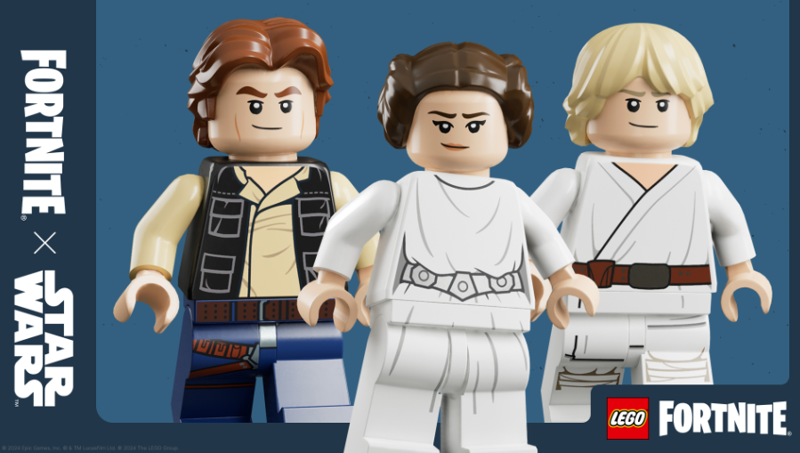 포트나이트에 적용된 스타워즈 레고 캐릭터 (사진=X, Fortnite)
