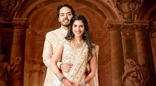 아난트 암바니와 유명 기업가의 딸 라디카 머천트의 웨딩 화보 (사진=인스타그램)