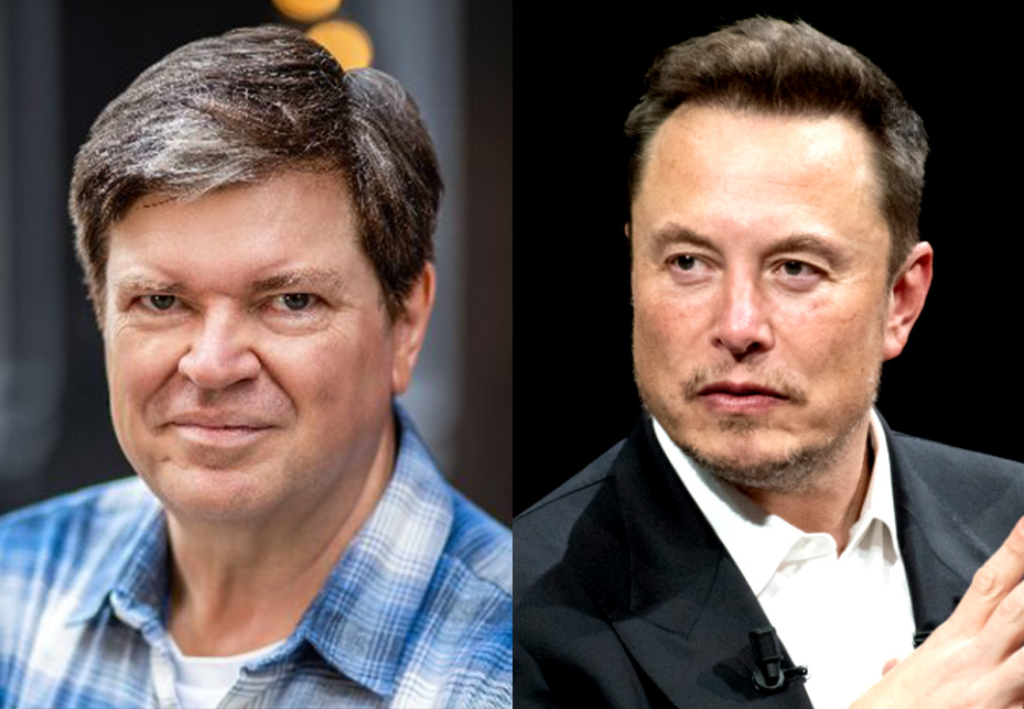 얀 르쿤 메타 수석 과학자(왼쪽)와 일론 머스트 테슬라 CEO (사진=셔터스톡/ X)