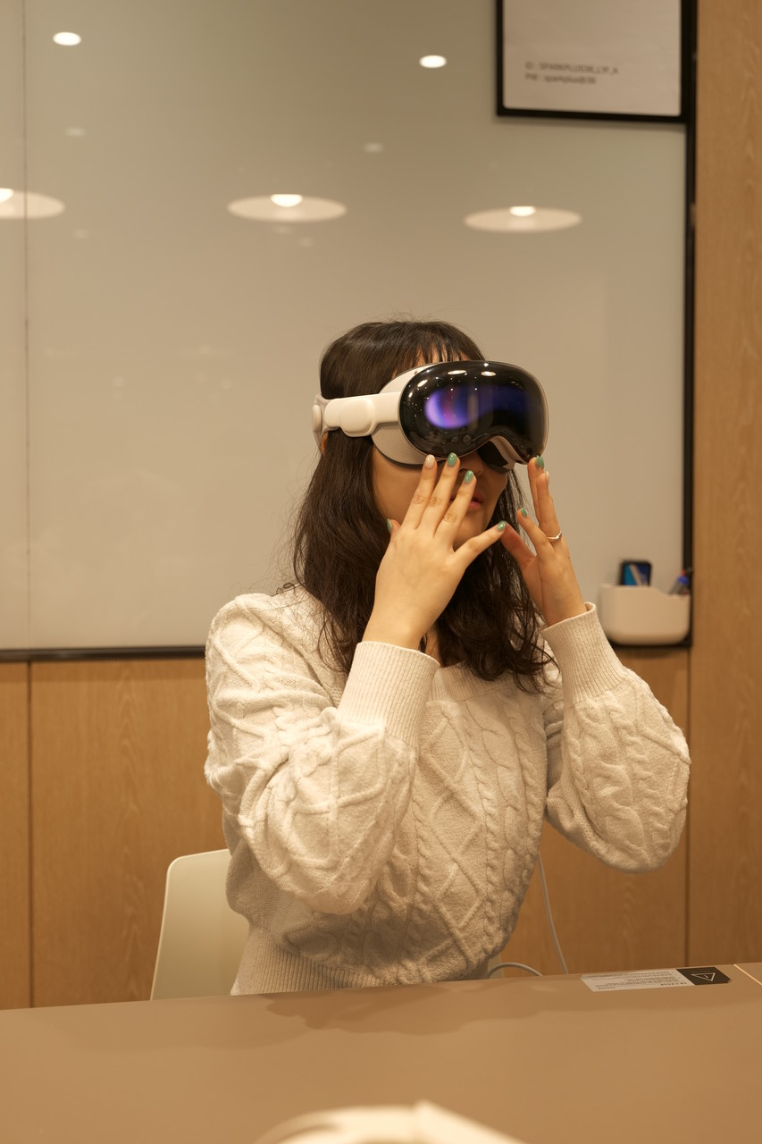 비전 프로 착용 모습