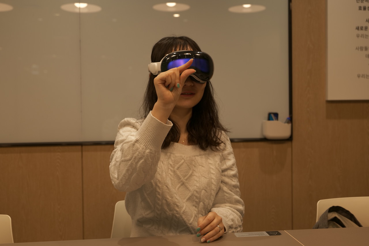 비전 프로 작동 모습