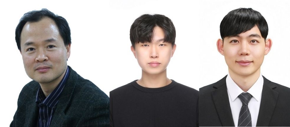 최양규 KAIST 전기및전자공학부 교수(왼쪽부터), 윤성윤 KAIST 전기및전자공학부 박사과정, 한준규 서강대 시스템반도체공학과 교수(사진=KAIST)