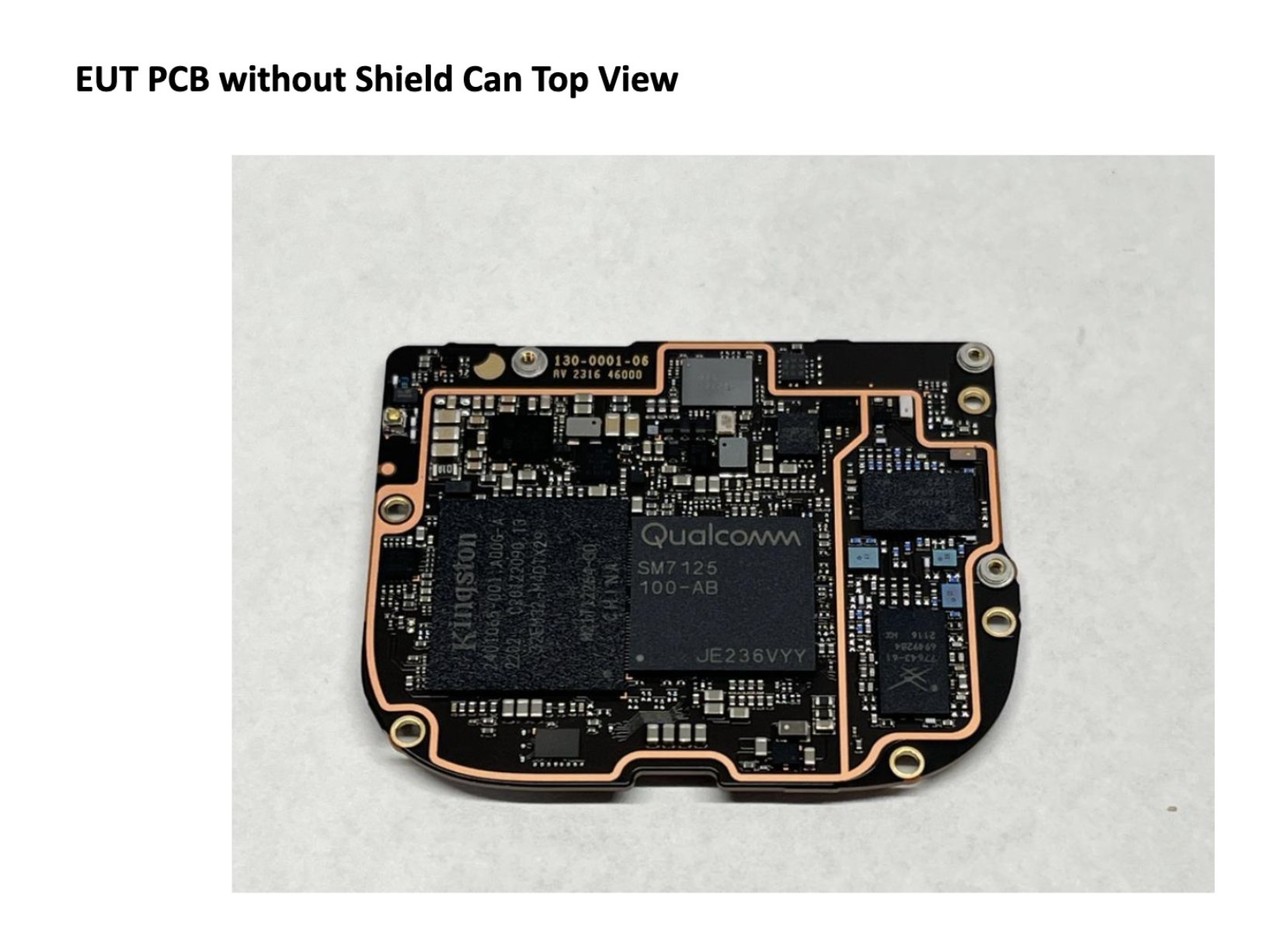 Ai 핀의 내부 모습. 퀄컴 SM7 125(스냅드래곤 720G)가 탑재돼 있다. (사진=FCC)