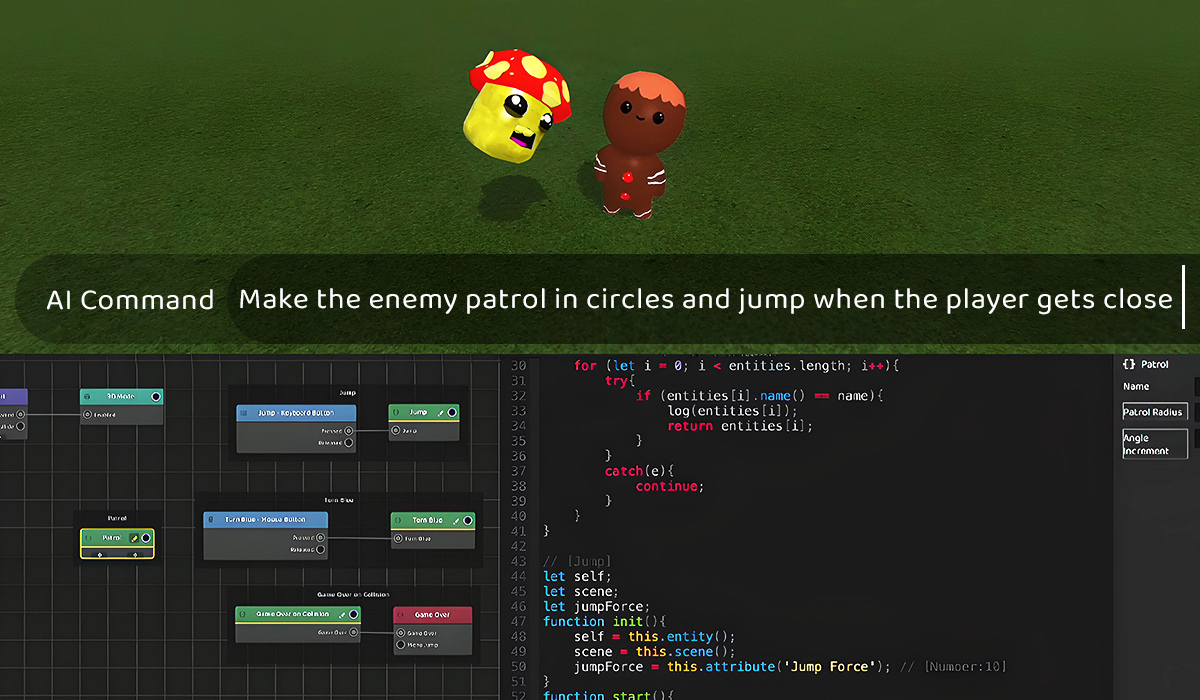 텍스트 프롬프트로 AI가 코드를 생성하는 모습 (사진=빌드 박스) 