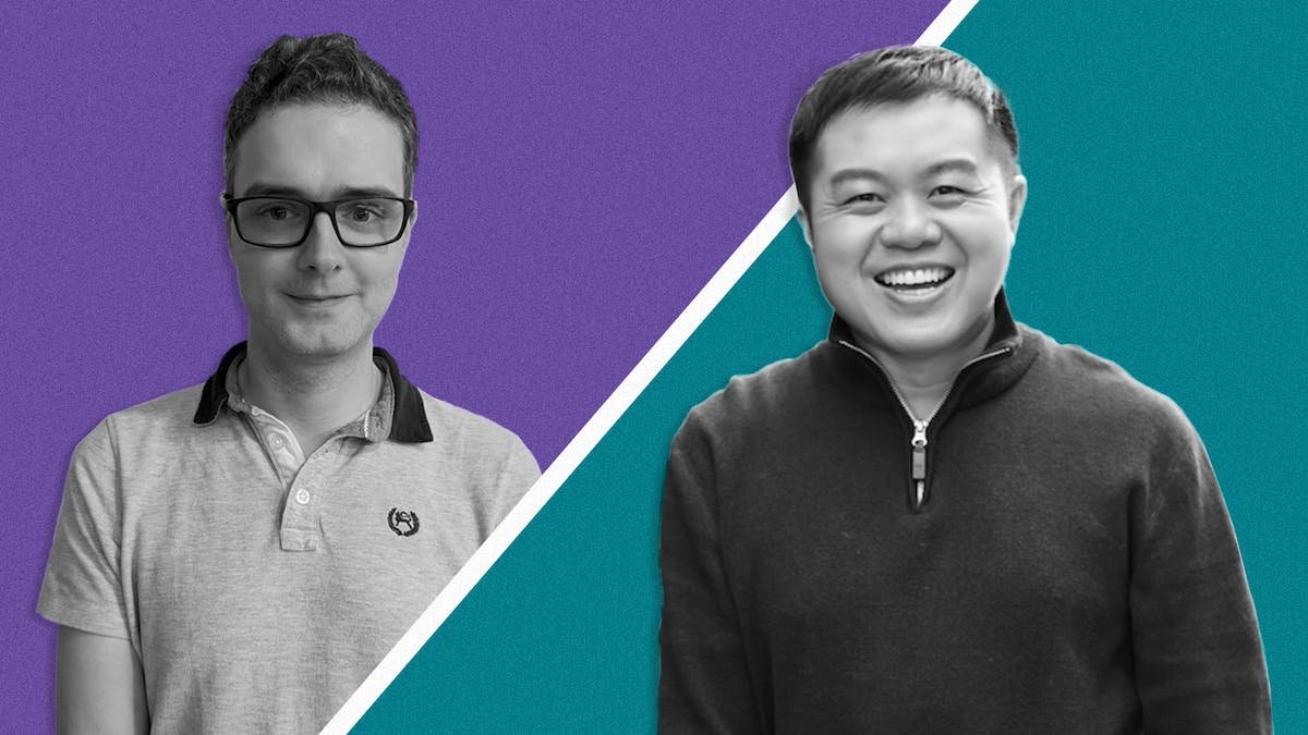 릴리언 존스(왼쪽)와 데이비드 하 공동 창립자 (사진=사카나 AI)