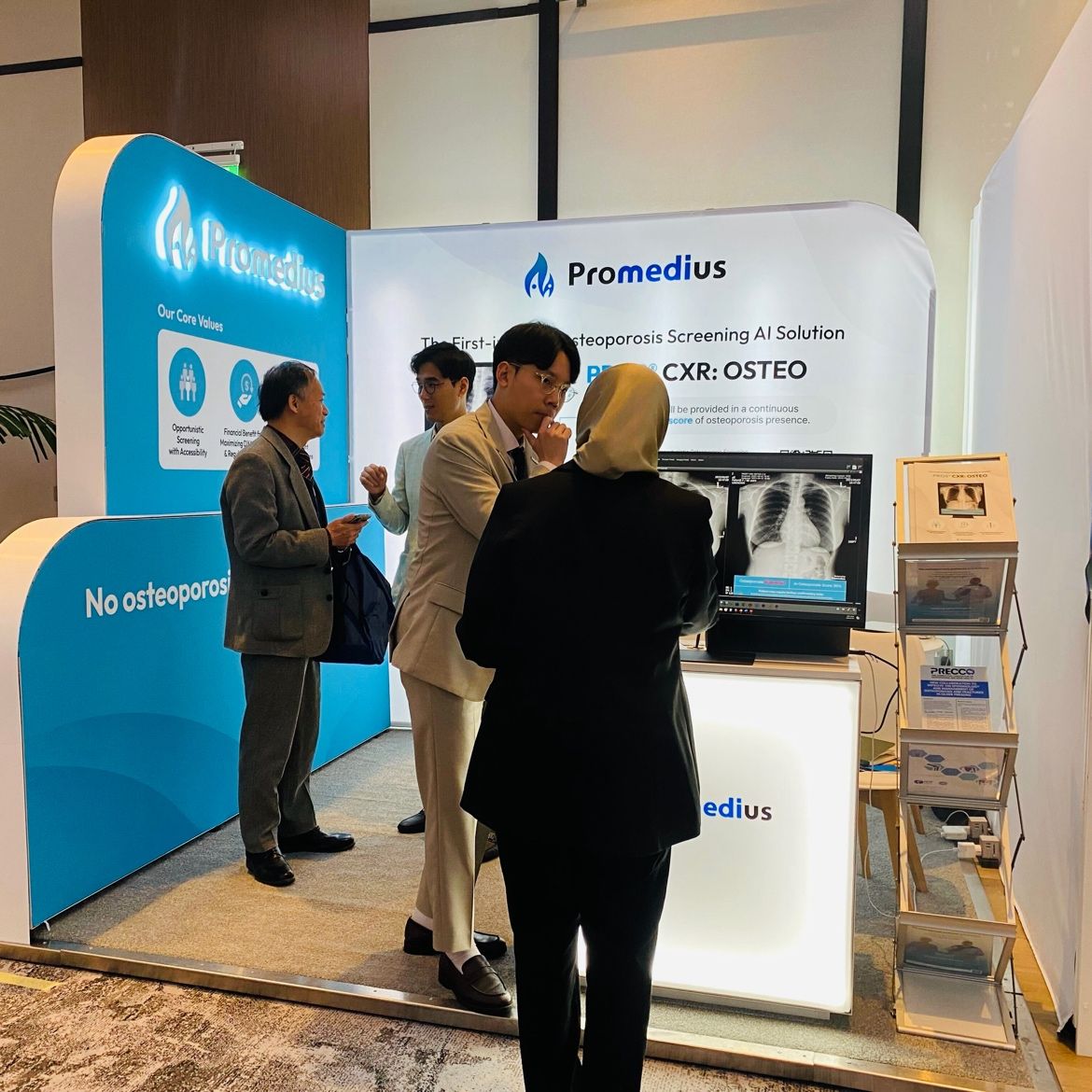 세계골다공증학회 프로메디우스 부스 전경 (사진=프로메디우스)