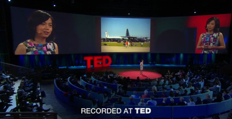 지난달 TED에서 '공긴 지능'을 설명하는 모습 (사진=TED)